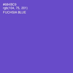 #684BC9 - Fuchsia Blue Color Image