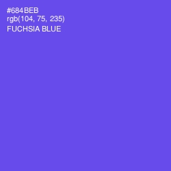 #684BEB - Fuchsia Blue Color Image