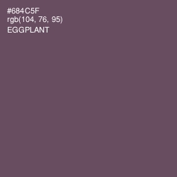 #684C5F - Eggplant Color Image