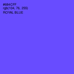 #684CFF - Royal Blue Color Image