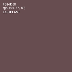 #684D50 - Eggplant Color Image