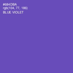 #684DBA - Blue Violet Color Image