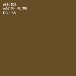 #684E26 - Dallas Color Image