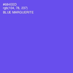 #684EED - Blue Marguerite Color Image