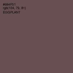 #684F51 - Eggplant Color Image