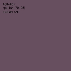 #684F5F - Eggplant Color Image