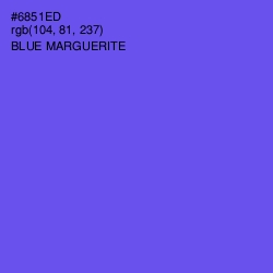 #6851ED - Blue Marguerite Color Image