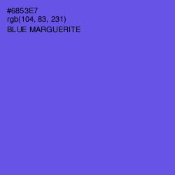 #6853E7 - Blue Marguerite Color Image