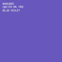 #6858BD - Blue Violet Color Image