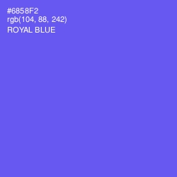 #6858F2 - Royal Blue Color Image