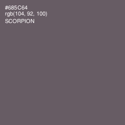 #685C64 - Scorpion Color Image