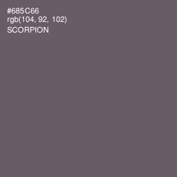 #685C66 - Scorpion Color Image