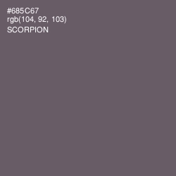 #685C67 - Scorpion Color Image