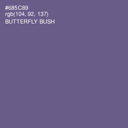 #685C89 - Butterfly Bush Color Image