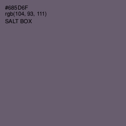 #685D6F - Salt Box Color Image