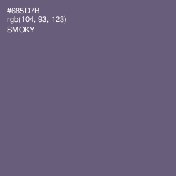 #685D7B - Smoky Color Image