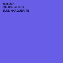 #685DE7 - Blue Marguerite Color Image