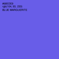 #685DE9 - Blue Marguerite Color Image