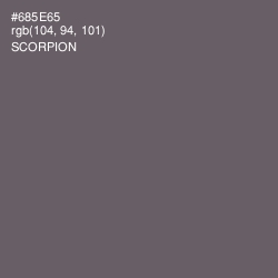 #685E65 - Scorpion Color Image