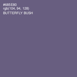 #685E80 - Butterfly Bush Color Image