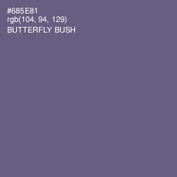 #685E81 - Butterfly Bush Color Image