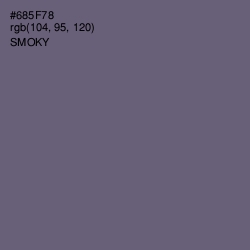 #685F78 - Smoky Color Image