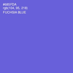 #685FDA - Fuchsia Blue Color Image