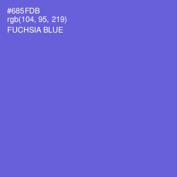 #685FDB - Fuchsia Blue Color Image