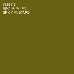 #686112 - Spicy Mustard Color Image