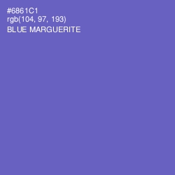 #6861C1 - Blue Marguerite Color Image