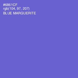 #6861CF - Blue Marguerite Color Image