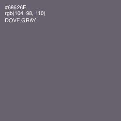 #68626E - Dove Gray Color Image