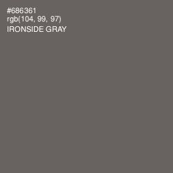 #686361 - Ironside Gray Color Image