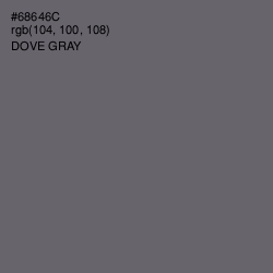 #68646C - Dove Gray Color Image