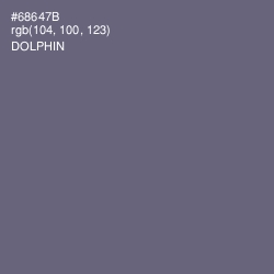 #68647B - Dolphin Color Image
