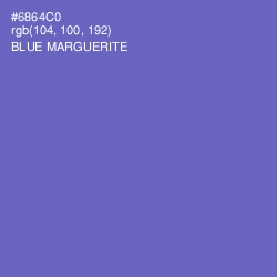 #6864C0 - Blue Marguerite Color Image