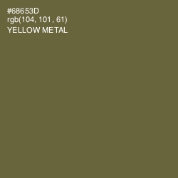 #68653D - Yellow Metal Color Image