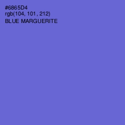 #6865D4 - Blue Marguerite Color Image