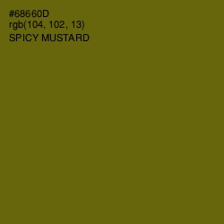 #68660D - Spicy Mustard Color Image