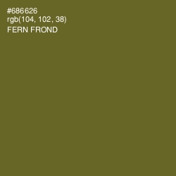 #686626 - Fern Frond Color Image