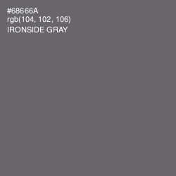 #68666A - Ironside Gray Color Image