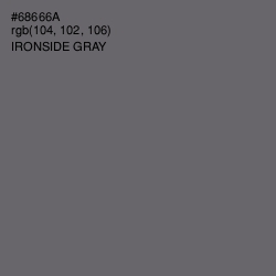 #68666A - Ironside Gray Color Image