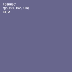 #68668C - Rum Color Image