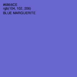 #6866CE - Blue Marguerite Color Image