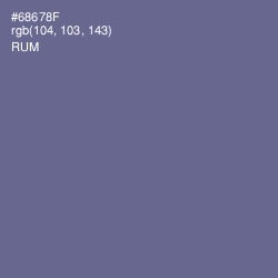 #68678F - Rum Color Image