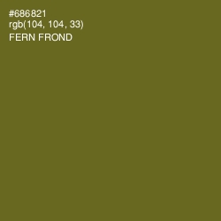 #686821 - Fern Frond Color Image
