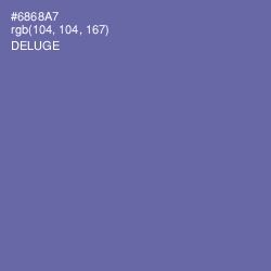 #6868A7 - Deluge Color Image