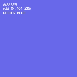 #6868EB - Moody Blue Color Image