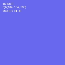 #6868EE - Moody Blue Color Image