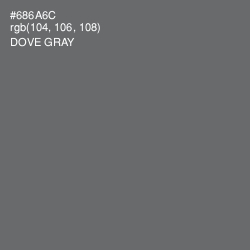 #686A6C - Dove Gray Color Image